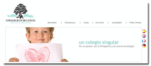 Imagen de la web del Colegio Juan de Lanuza