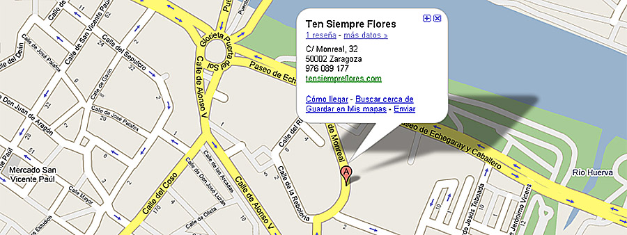 Ten Siempre Flores en Google Maps
